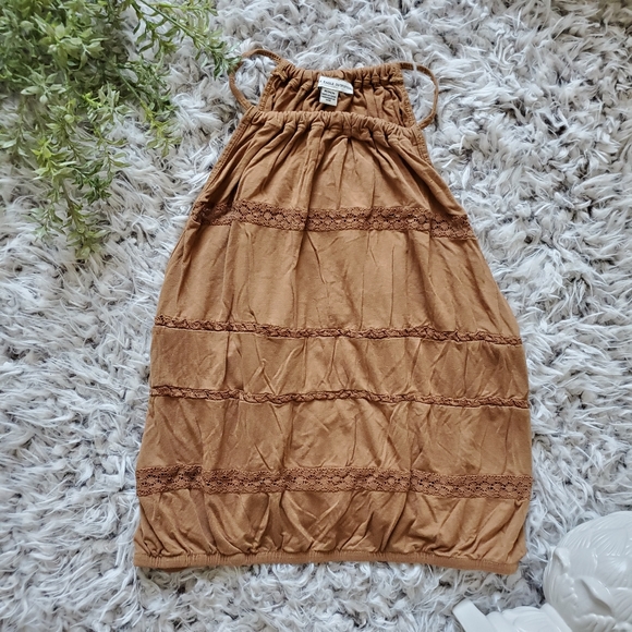 AMERICAN EAGLE Brown Cropped Tank Top - Picture 2 of 5